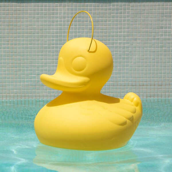 Goodnight Light LED-es design lámpa DUCK-DUCK XL kültéri használatra, sárga színben, dimmelhető, Sárga / narancssárga, Műanyag, Dizájn