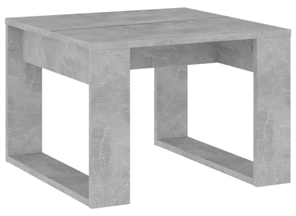 Betonszürke szerelt fa kisasztal 50 x 50 x 35 cm