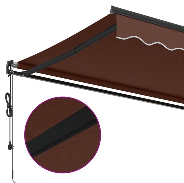 Barna automata kihúzható napellenző 300x250 cm
