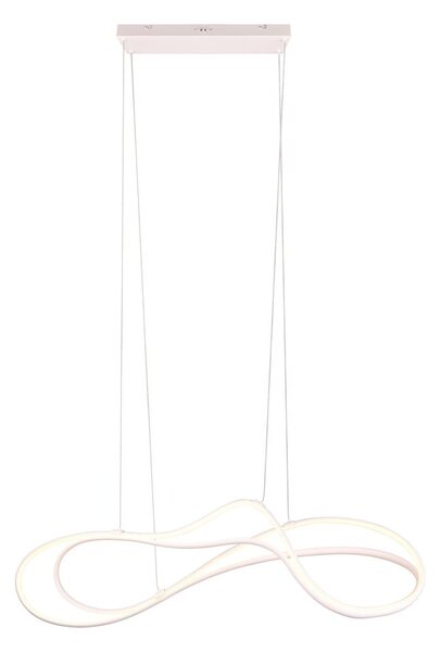 Fehér LED függőlámpa fém búrával Nala – Trio Select