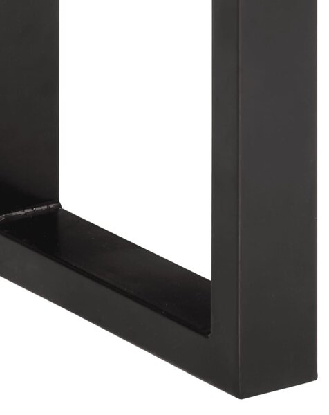 Tömör újrahasznosított fa és acél pad 160 cm