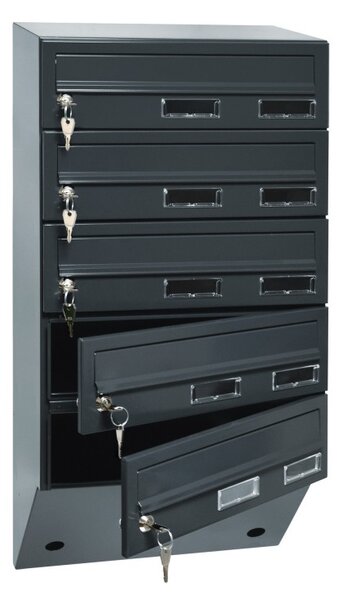 M37U/5 modulos postaláda dőlt RAL7016, RAL 7016 / Antracit