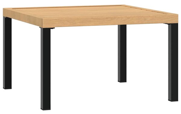 Fekete alumínium kerti dohányzóasztal 65 x 65 x 40 cm