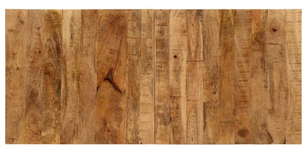 Piros és barna tömör mangófa traktor bárasztal 55x120x107 cm