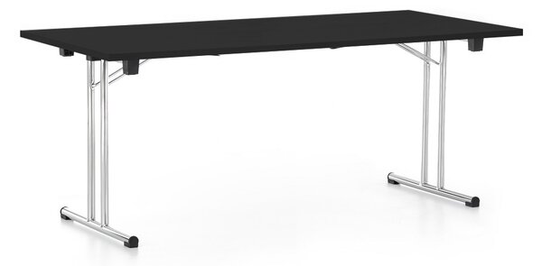 Összecsukható asztal 180 x 80 cm, fekete