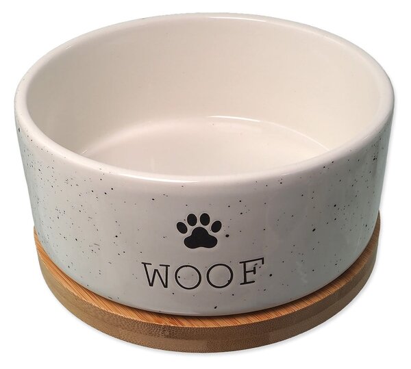 Kerámia tálka kutyáknak ø 16 cm Dog Fantasy WOOF – Plaček Pet Products
