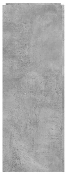Betonszürke szerelt fa cipősszekrény 52 x 37,5 x 100 cm