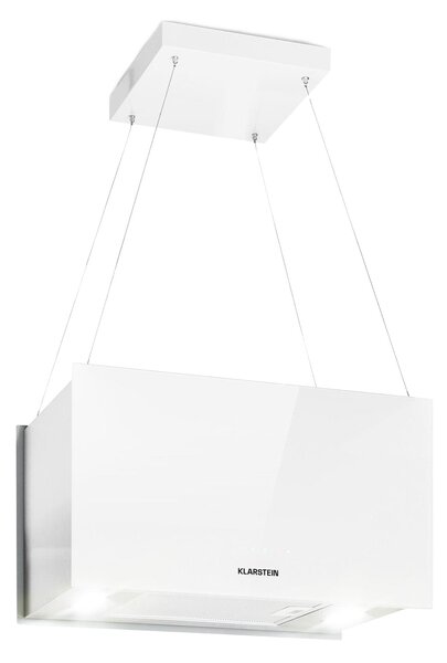 Klarstein Kronleuchter L, mennyezeti páraelszívó, 60 cm, 590 m³/ó, LED, érintőképernyős, fehér