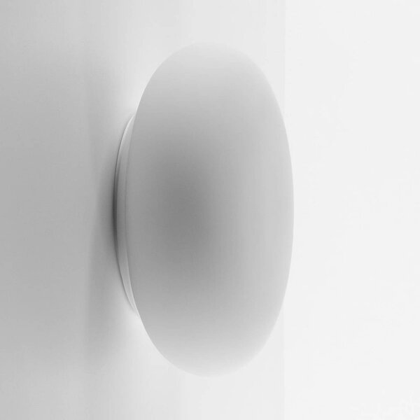 Artemide Itka üveg fali világítás IP65 Ø 20 cm, dimmelhető, Fehér / opál, Nappali / Étkező, Üveg, Modern