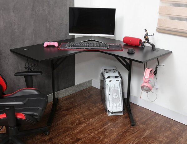 Wesley PC asztal, fekete