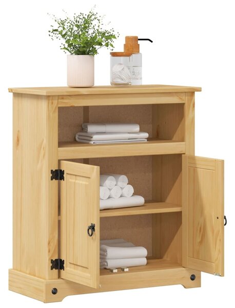 Corona tömör fenyőfa fürdőszobaszekrény 70 x 33 x 80 cm