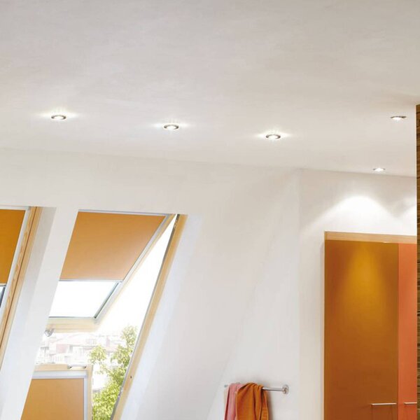 Paulmann Nova LED süllyesztett spotlámpa, dimmelhető, IP65, vas, dimmelhető, Alu / szürke / cink, Nappali / Étkező, Alumínium, Modern