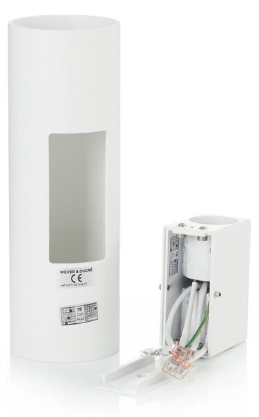 Wever & Ducré Lighting WEVER DUCRÉ Ray mini 2.0 fali lámpa fehér, dimmelhető, Fehér / opál, Nappali / Étkező, Alumínium, Modern