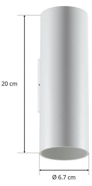 Wever & Ducré Lighting WEVER DUCRÉ Ray mini 2.0 fali lámpa fehér, dimmelhető, Fehér / opál, Nappali / Étkező, Alumínium, Modern