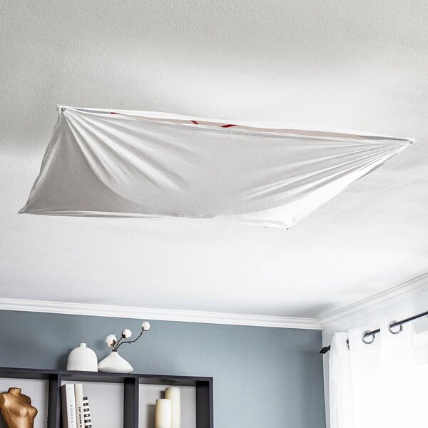 FLOS mennyezeti lámpa Ariette 80 cm, dimmelhető, Fehér / opál, Nappali / Étkező, Textil / szövet / selyem, Dizájn