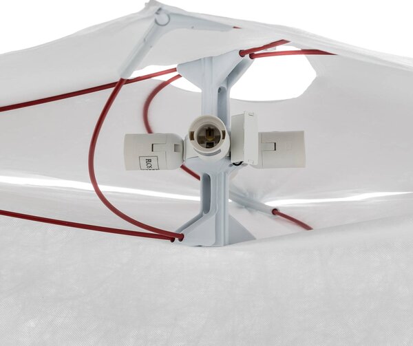 FLOS mennyezeti lámpa Ariette 80 cm, dimmelhető, Fehér / opál, Nappali / Étkező, Textil / szövet / selyem, Dizájn