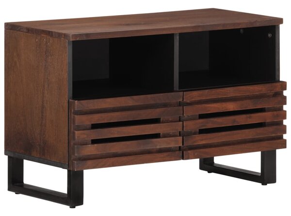 Barna tömör mangófa TV-szekrény 70 x 34 x 46 cm