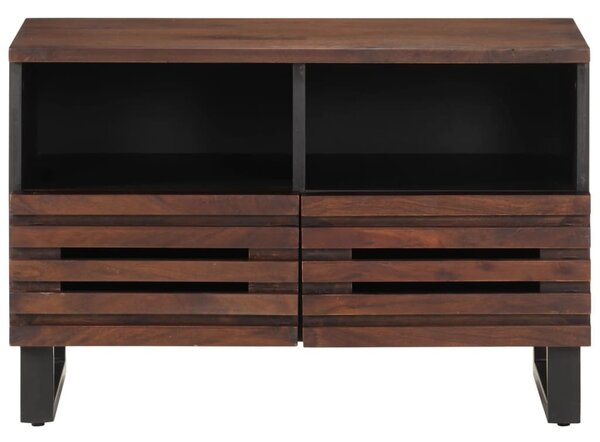 Barna tömör mangófa TV-szekrény 70 x 34 x 46 cm