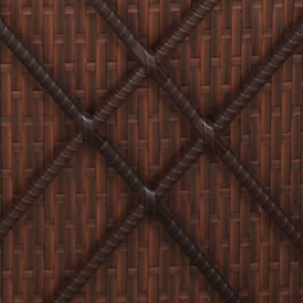 VidaXL Polyrattan Napozóágy/Kanapé - Barna - 200x121 cm