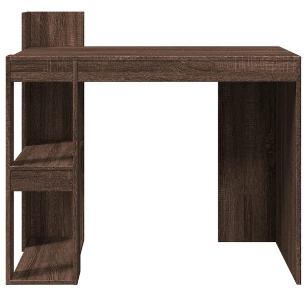 Barna tölgy színű szerelt fa irodai asztal 103,5 x 56,5 x 94 cm