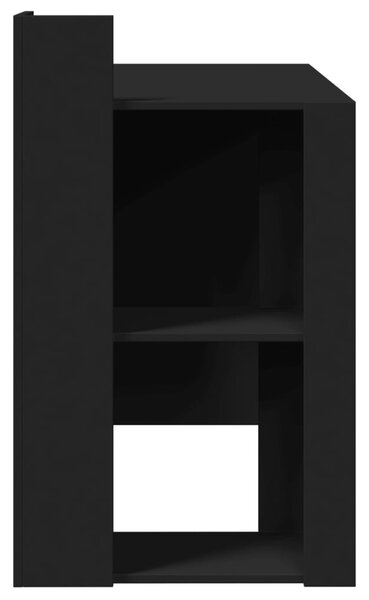 Fekete szerelt fa irodai asztal 103,5 x 56,5 x 94 cm