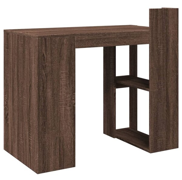 Barna tölgy színű szerelt fa irodai asztal 103,5 x 56,5 x 94 cm