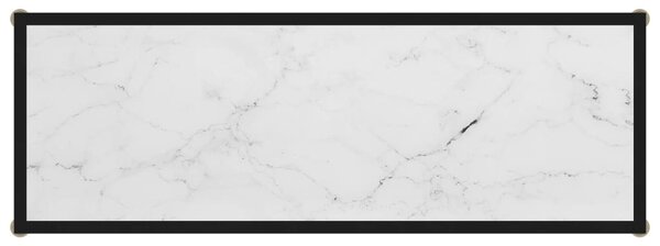 Fehér edzett üveg tálalóasztal 100 x 35 x 75 cm