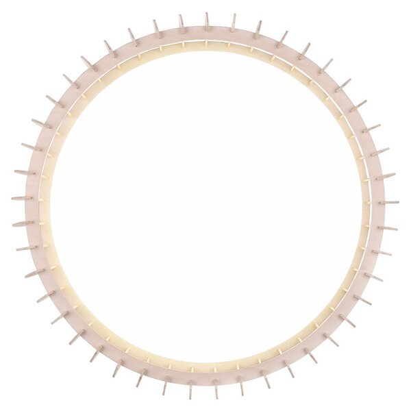 Reality Leuchten LED mennyezeti lámpa Monte, CCT, Ø 60 cm, fa lámpa, dimmelhető, Világos fa, Nappali / Étkező, Fa, Modern