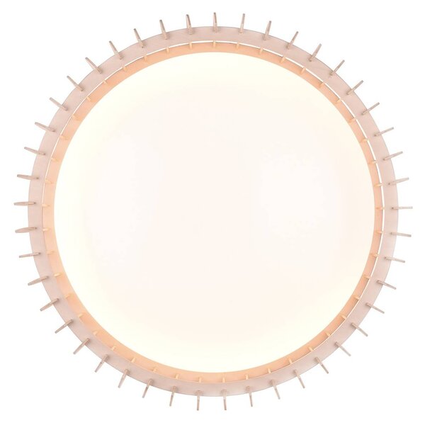Reality Leuchten LED mennyezeti lámpa Monte, CCT, Ø 60 cm, fa lámpa, dimmelhető, Világos fa, Nappali / Étkező, Fa, Modern