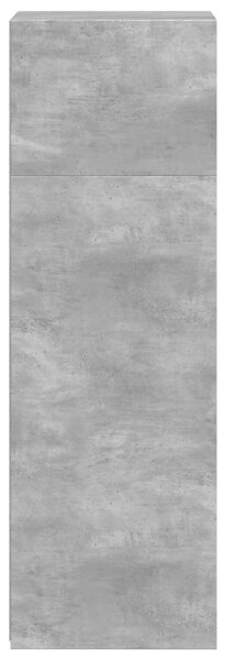 Betonszürke szerelt fa magasszekrény 40 x 41 x 124 cm