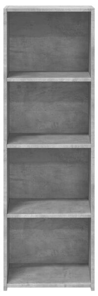 Betonszürke szerelt fa magasszekrény 40 x 41 x 124 cm