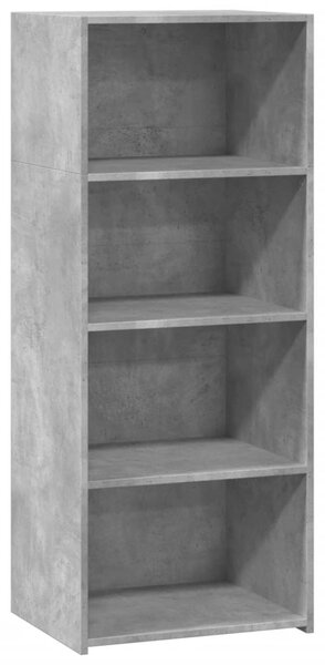 Betonszürke szerelt fa magasszekrény 50 x 41 x 124 cm