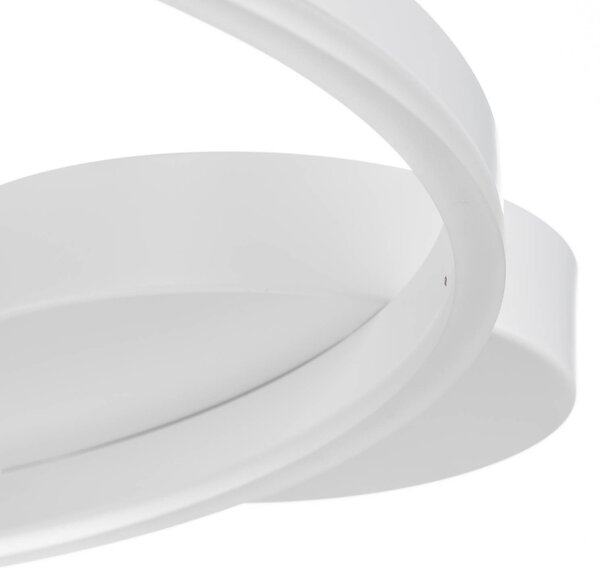 Fabas Luce LED mennyezeti lámpa Giotto 1 égős, fehér, dimmelhető, Fehér / opál, Nappali / Étkező, fém, Modern