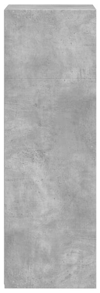 Betonszürke szerelt fa magasszekrény 50 x 41 x 124 cm
