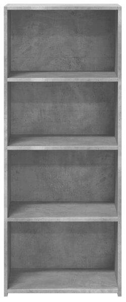 Betonszürke szerelt fa magasszekrény 50 x 41 x 124 cm