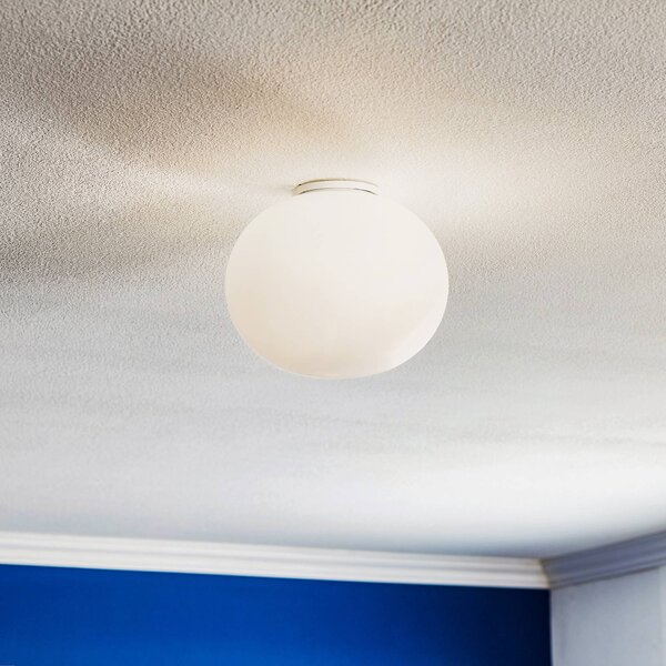 FLOS Glo-Ball C/W Zero mennyezeti világítás, dimmelhető, Fehér / opál, Nappali / Étkező, Üveg, Dizájn