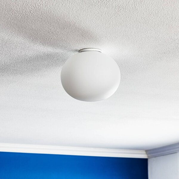 FLOS Glo-Ball C/W Zero mennyezeti világítás, dimmelhető, Fehér / opál, Nappali / Étkező, Üveg, Dizájn