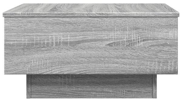 Szürke sonoma színű szerelt fa dohányzóasztal 60 x 45 x 31 cm