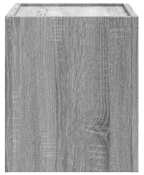 2 db szürke sonoma színű fali éjjeliszekrény 45 x 30 x 35 cm