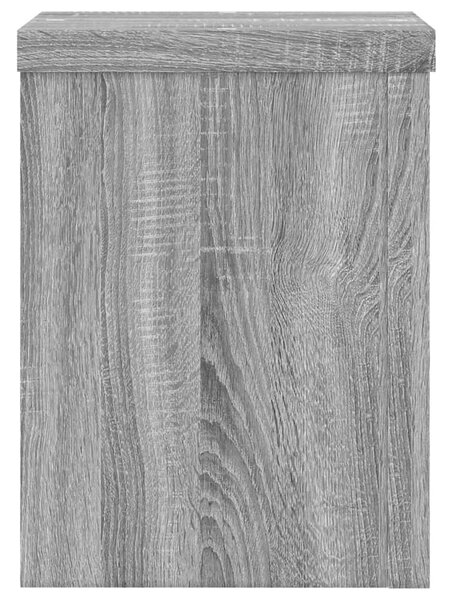 2 db szürke sonoma szerelt fa növénytartó állvány 15x15x20 cm