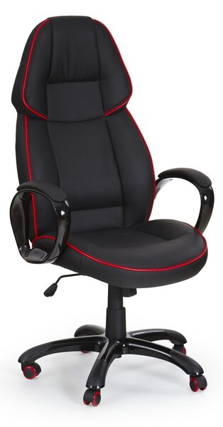Rubin irodai fotel, fekete / piros