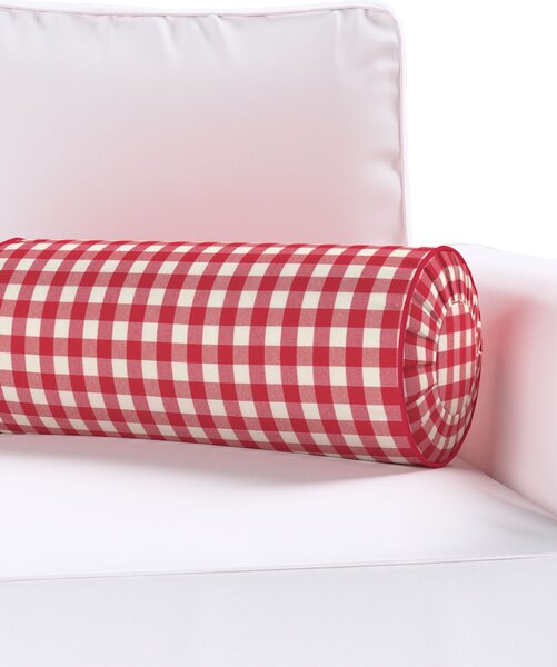 Hengerpárna hajtás díszítéssel termék színe piros szövet mintás