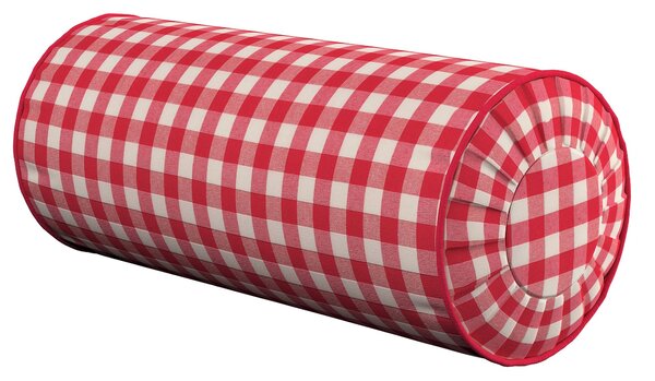 Hengerpárna hajtás díszítéssel termék színe piros szövet mintás