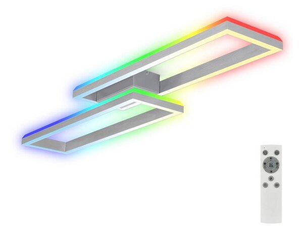 Brilo Brilo - LED RGBW Dimmelhető felületre szerelhető csillár FRAME 2xLED/21W/230V 2700-6500K + távirányító BL1285