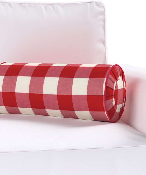 Hengerpárna hajtás díszítéssel termék színe piros szövet mintás