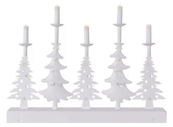 EMOS LED Karácsonyi gyertyatartó LED/2xAA fehér EMS1017
