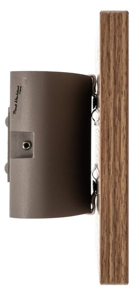 Paul Neuhaus Palma LED-es fali lámpa fa 45 cm, Sötét fa, Nappali / Étkező, Fa, Modern