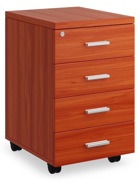 SimpleOffice konténer 40 x 48 cm - 4 fiókos, cseresznye
