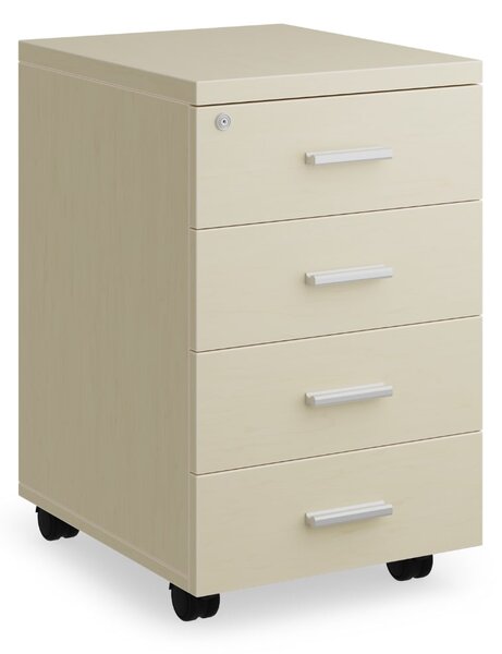 SimpleOffice konténer 40 x 48 cm - 4 fiókos, nyír