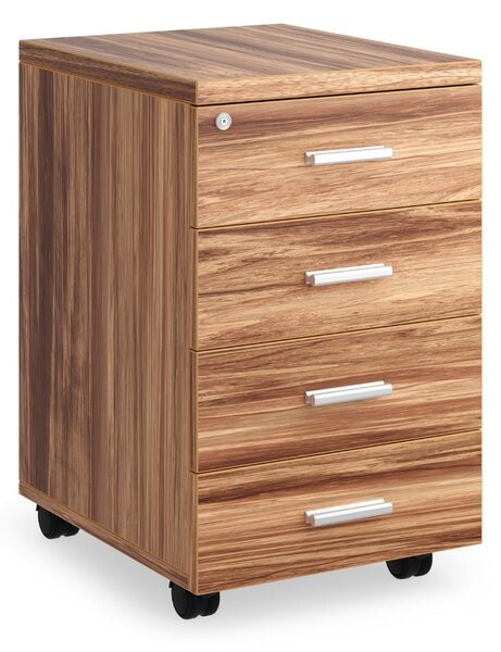 SimpleOffice konténer 40 x 48 cm - 4 fiókos, dió